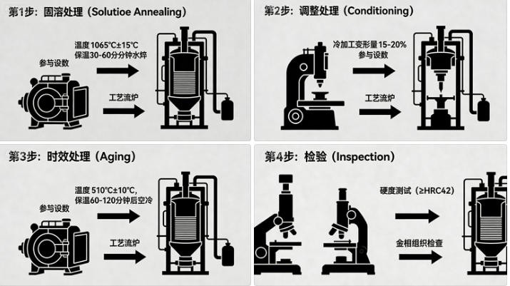 heat treatment process for 17-7PH stainless steel heat treatment process for 17-7PH stainless steel